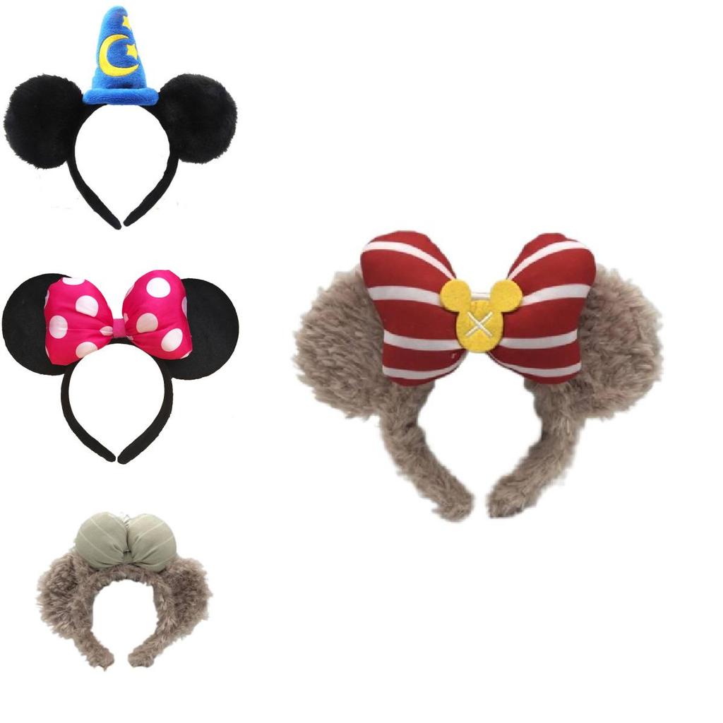 Cartoon Minnie Mickey Ear Headband For Adults And Children Cute And Sparkly Butterfly Bow Hair Accessories