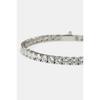 Runder Schnitt Tennisarmband in Weißgold 5 mm Bestefreund Geschenk Hochzeitsjubiläum Geburtstag Vatertag, Valentinstagsgeschenk für Ehemann