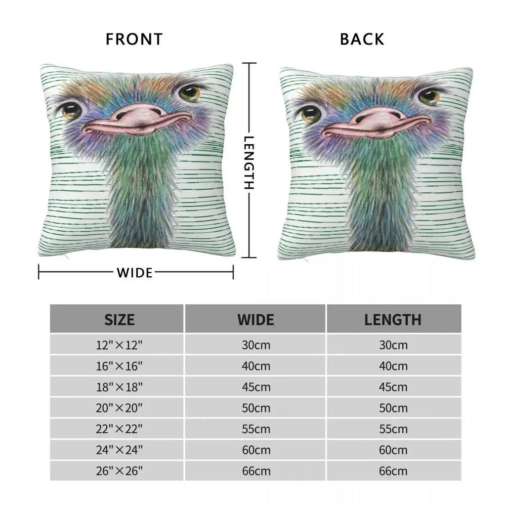 Cuscino Decorativo Struzzo Cuscini per Bambini Copricuscino Copricuscini Decorativi Arredamento per la Casa
