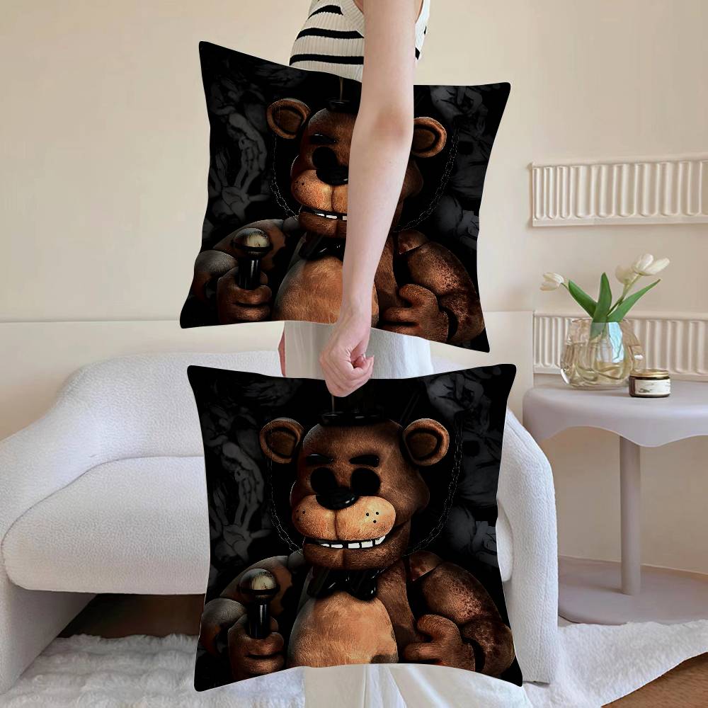

Movie Five N-Nights at F-Freddys Pillow Case Anti-dustmite Invisible zipper Sofa Bed 12x12Inch