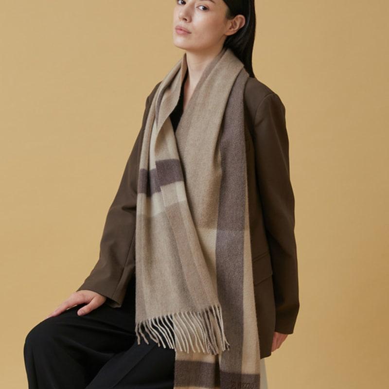 PREZZO 100% Cashmere Premium Muffler RAFFINE (6 colors)