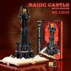 Ungiftig 966 Teile Schwarzer Turm Magisches Buch Bausteine Dunkler Magischer Schlossmodell Montagebausteine Mit Lichtern Kind Pädagogisches Spielzeug Geschenke