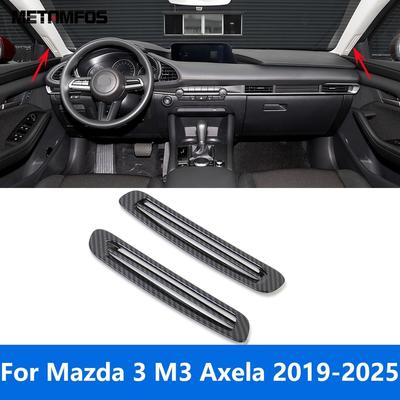 Front Window A Pillar Air Vent Outlet Cover Trim For Mazda 3 M3 Axela -   2024 2025 Carbon Fiber Accessories