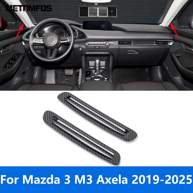 Front Window A Pillar Air Vent Outlet Cover Trim For Mazda 3 M3 Axela -   2024 2025 Carbon Fiber Accessories