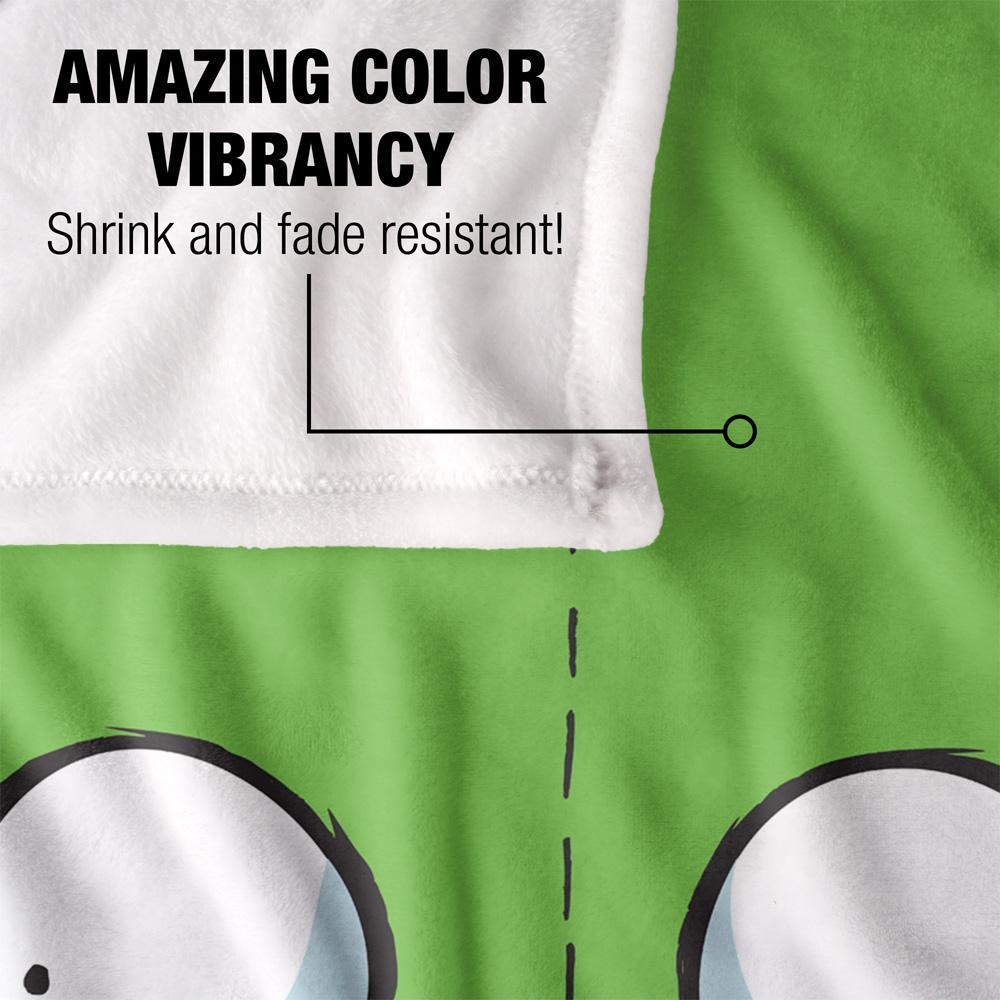Invader Zim Silky Face Gir Supersoft Blanket