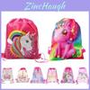 Adorable Unicorn Drawstring Bag For Girls With Cute Cartoon Design For Travel And School
