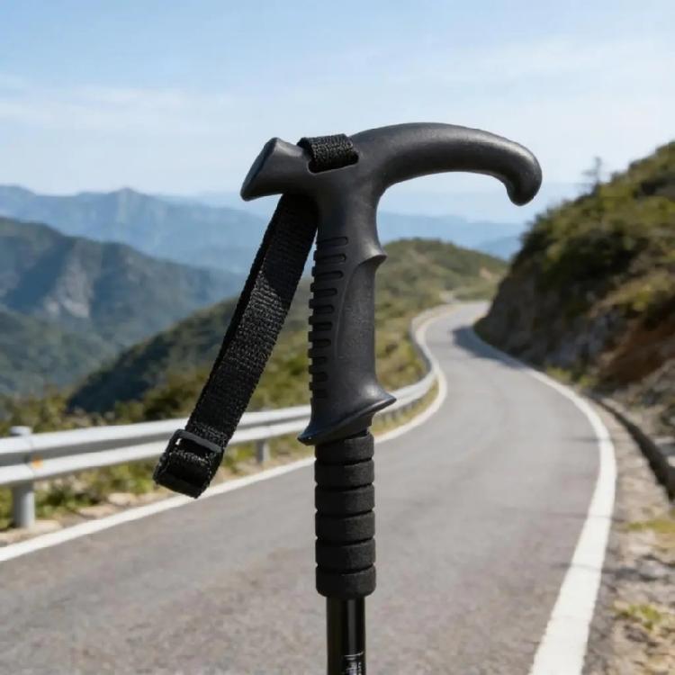 T Shape Hiking Poles Grip Shocked Absorbing Hiking Staff Handle Ergonomic Trekking Poles Handle Grip Replacement
