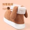 Nanbo Wan bag with cotton slippers for women, cute puppies in winter, warm at home, velvet thick soles, and non-slip cotton shoes for women