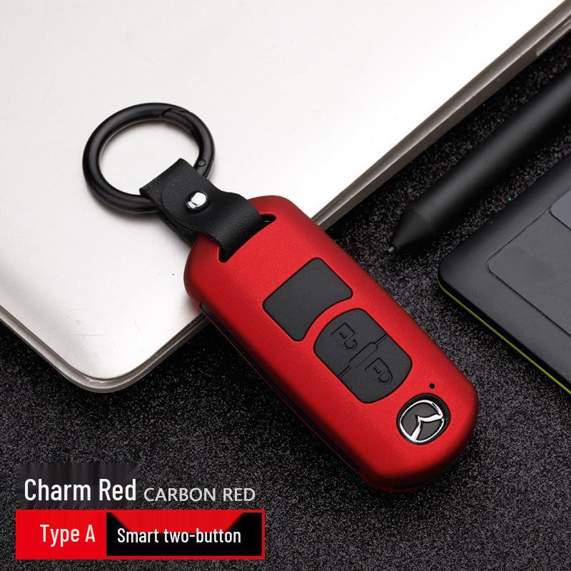 Carbon Fiber Frosted Key Fob Cover Set for Mazda CX-4, CX-5, Atenza, Ma6, Ma3, Ruiyi