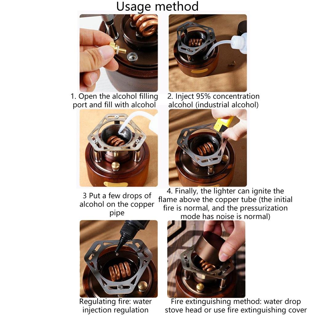 Light weight Windproofed Stove High Efficiency Alcohols Burners Survival Stove for Outdoor Gatherings