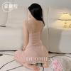 Erotic Underwear Women's Sexy Suspender Long Dress Transparent Temptation Pajamas Pajamas Mesh Perspective Suit Extreme Temptation