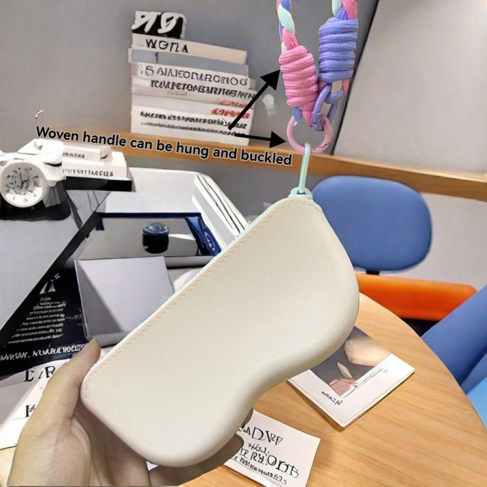 Dustproof Silicone Glasses Bag Candy Color Portable Eyeglass Bag  Outdoor