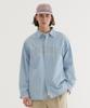 Arch Logo Denim Shirt Light Blue