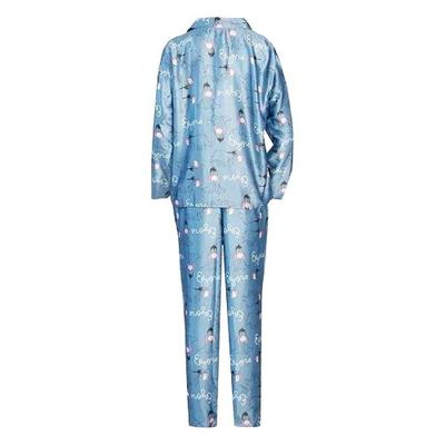 Womens/Ladies Eeyore Satin Straight Leg Long Pyjama Set