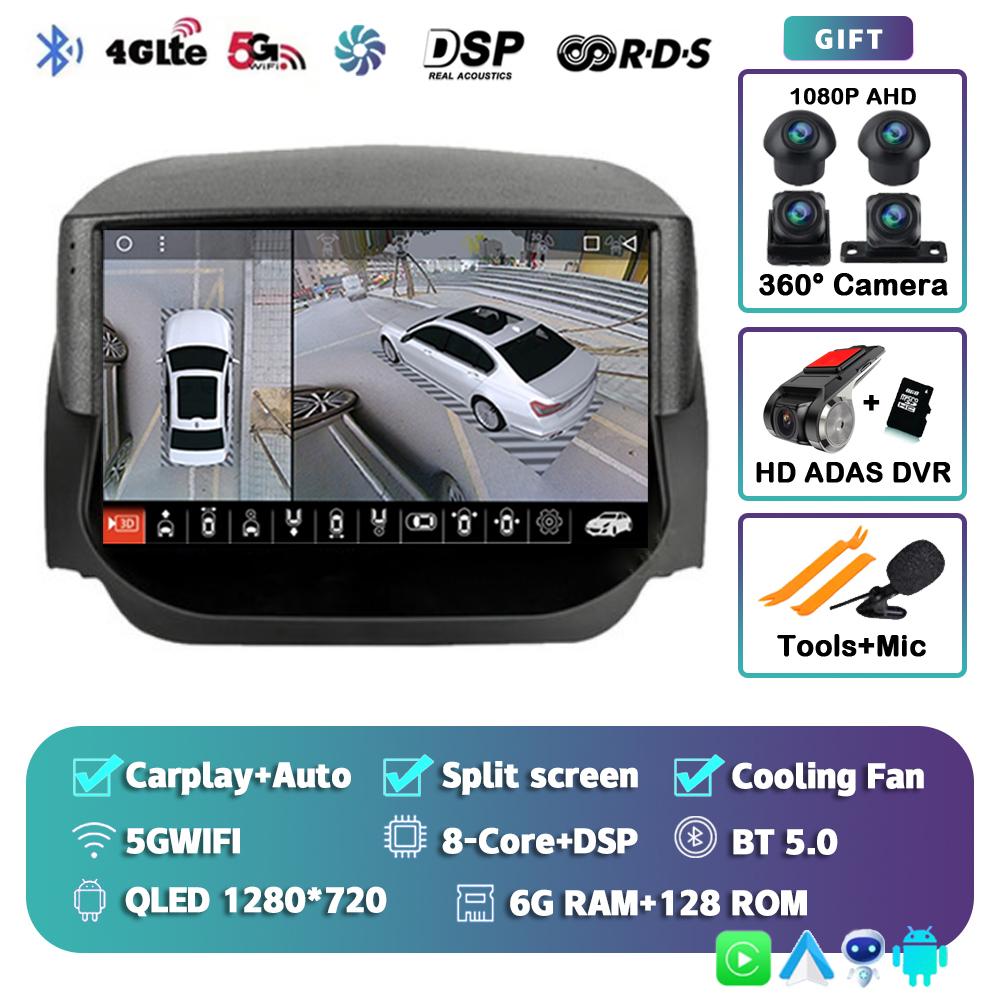 Android 14 Carplay Auto Car Radio For Ford EcoSport Eco Sport 2014 2015 2016 2017 2018 GPS Recorder Multimedia Player 4G+BT DSP