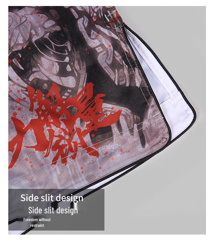 AN Nowe Uniseks Odporne na Rozdarcia Spodenki Treningowe MMA Jiu-Jitsu – Mikroelastyczne Spodnie do Walki