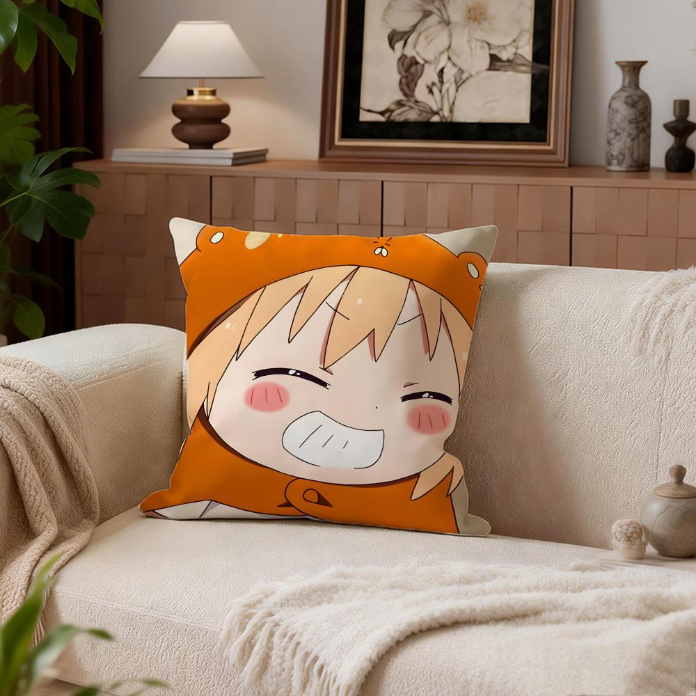 Comedy Himouto Umaru-Chan Cushion Cover Cushion Cover Set 4Pcs 50X50 45X45 40X40 Pillowcase Decorative Sofa Home Decor