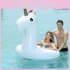 Colorful Inflatable Unicorn Pool Float Seat Swimming Ring Lifesaver