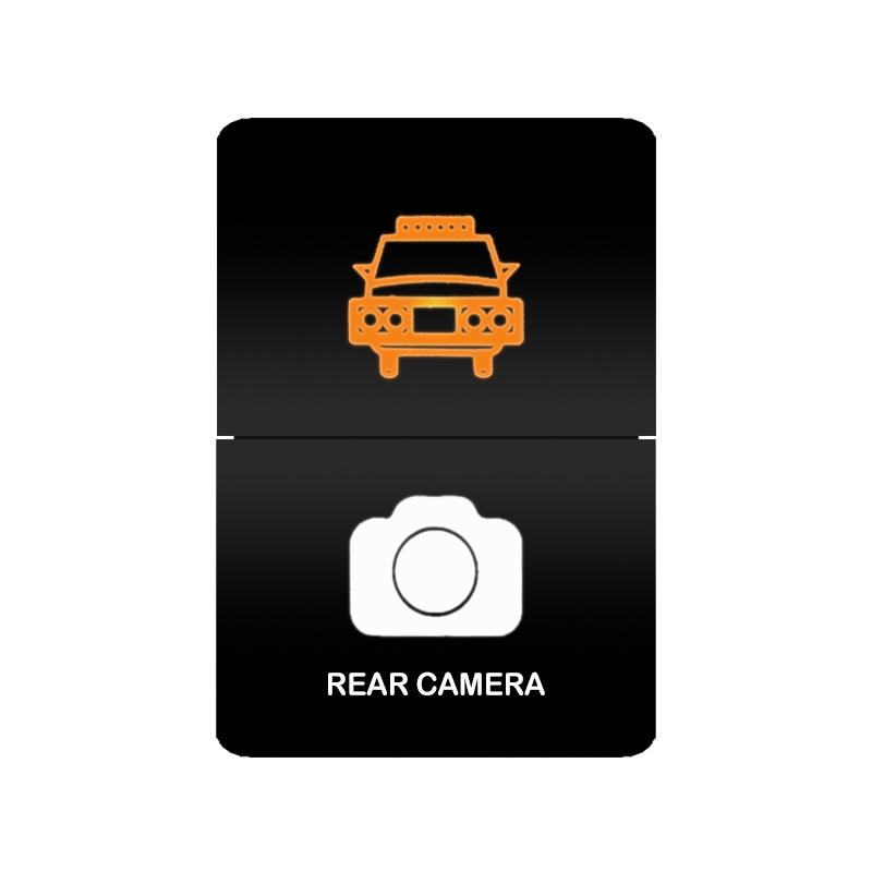 12V 24V LED Rocker Switch Dual Button ON/OFF Amber White Light for LED Light Bar Fog Lights Jeep Toyota 4Runner Land Cruiser