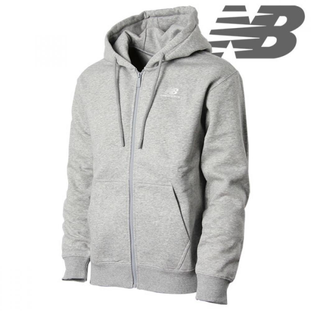 

New Balance Uni Brushed Basic Hooded Zip Up Nbmddb1053 15 Zip Up Jacket NBMDDB105315 gray/95