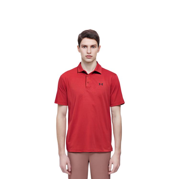 Under Armour Heather Polo Shirt Men's Red 1351131-600