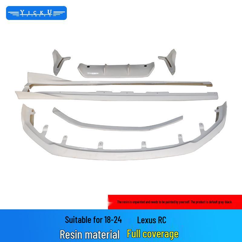 Lexus RC Carbon Fiber Body Kit: Front Lip, Rear Diffuser, Side Skirts & Tail Wing Spoiler (2015-2024)
