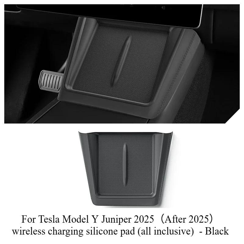 For Tesla Model 3 Highland Model Y Juniper 2025 Center Console Storage Tray Armrest Box Organizer Box Pad Interior Accessories