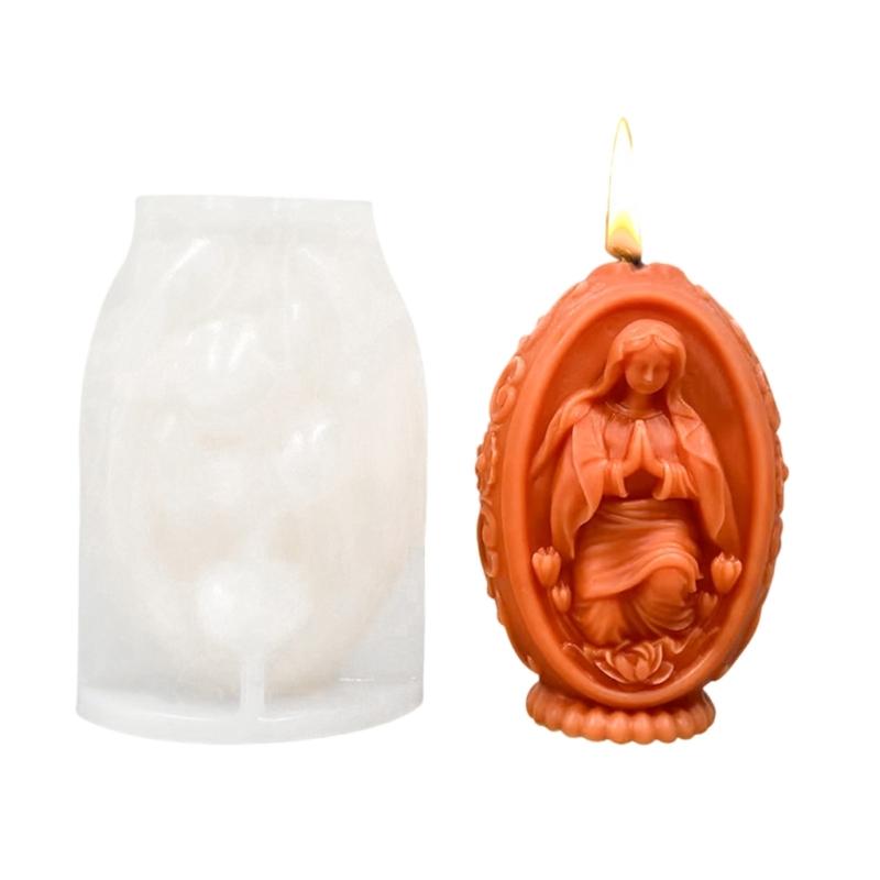3D Jesus Eier Kerzenformen Eier Silikonform Handgemachte Gipsformen Verzierung Epoxidharz Formen Bastelformen