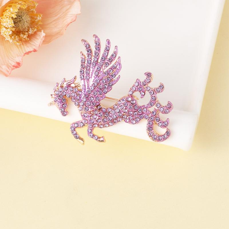 

Модные Изысканные Броши в Форме Пони со Стразами для Женской Одежды Пальто Аксессуары Подарки A4