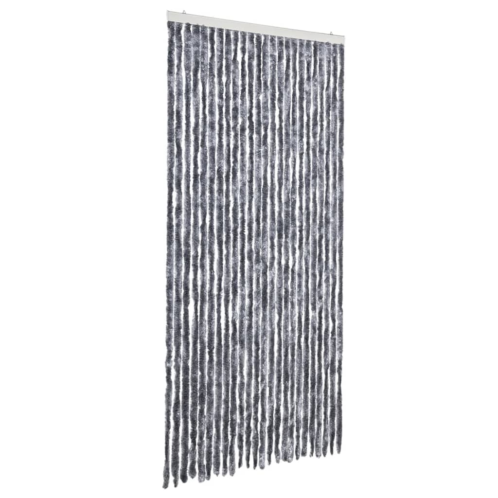vidaXL Insektenschutz-Vorhang Silbern 100x220 cm Chenille