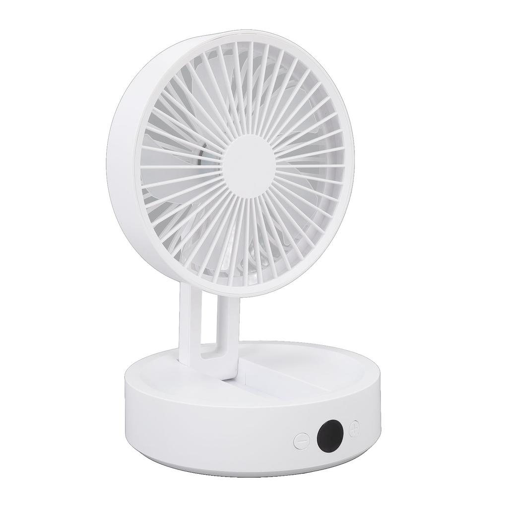 Foldable Desk Fan 3 Speeds Digital Display USB Rechargeable Remote Control Oscillating Desktop Fan with Night Light for