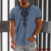 Ethnische Retro-T-Shirts, 3D-bedruckte Kleidung, Herren-Rundhals-T-Shirts, Herren-Sommer-Casual-Streetwear