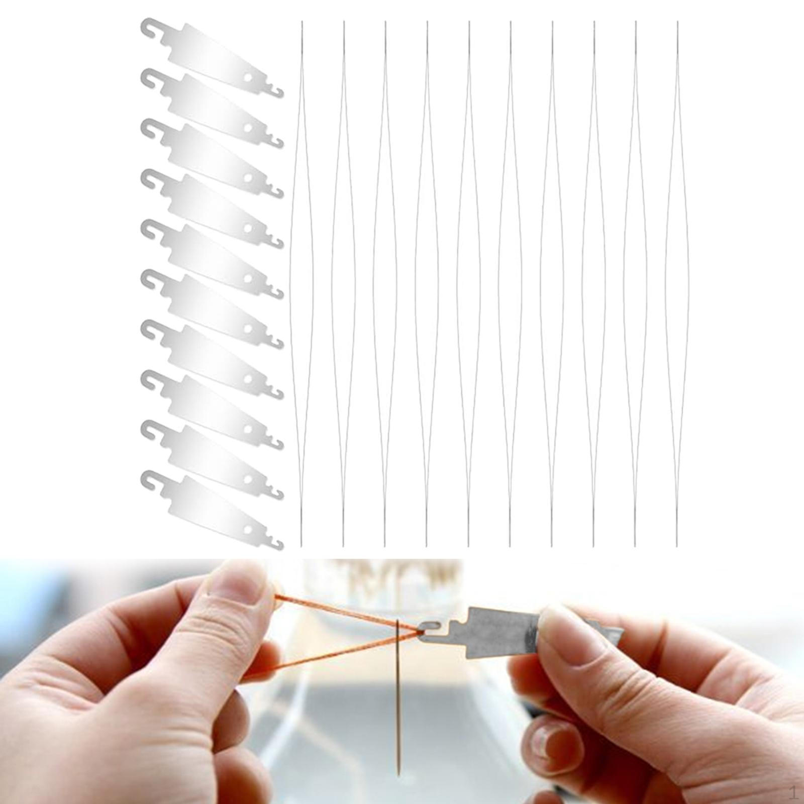 

20x Needle Threaders Stainless Steel Compact Sewing Threaders,Embroidery Stitching Tools for