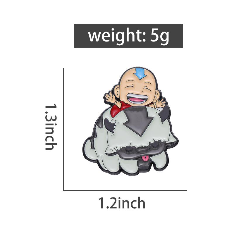 Anime Boy Buffalo Enamel Pins Custom TV Series Brooches Lapel Badges Cartoon Funny Jewelry Gift for Fans Friends