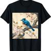 Easter Blue Bird On  Pink Cherry Blossom Tree T-Shirt