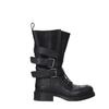 New Style Leather Belt Buckle Knight Boots Women Chunky Heel Platform All Match Ankle Boots Female Casual Shoes