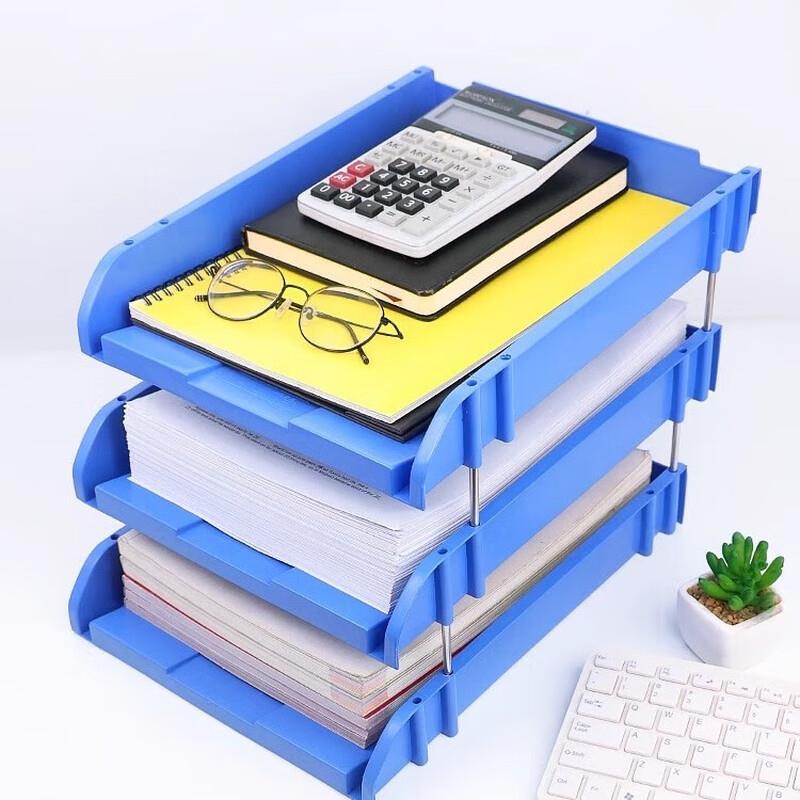 Plastic Multi-tier File Organizer Rack Set