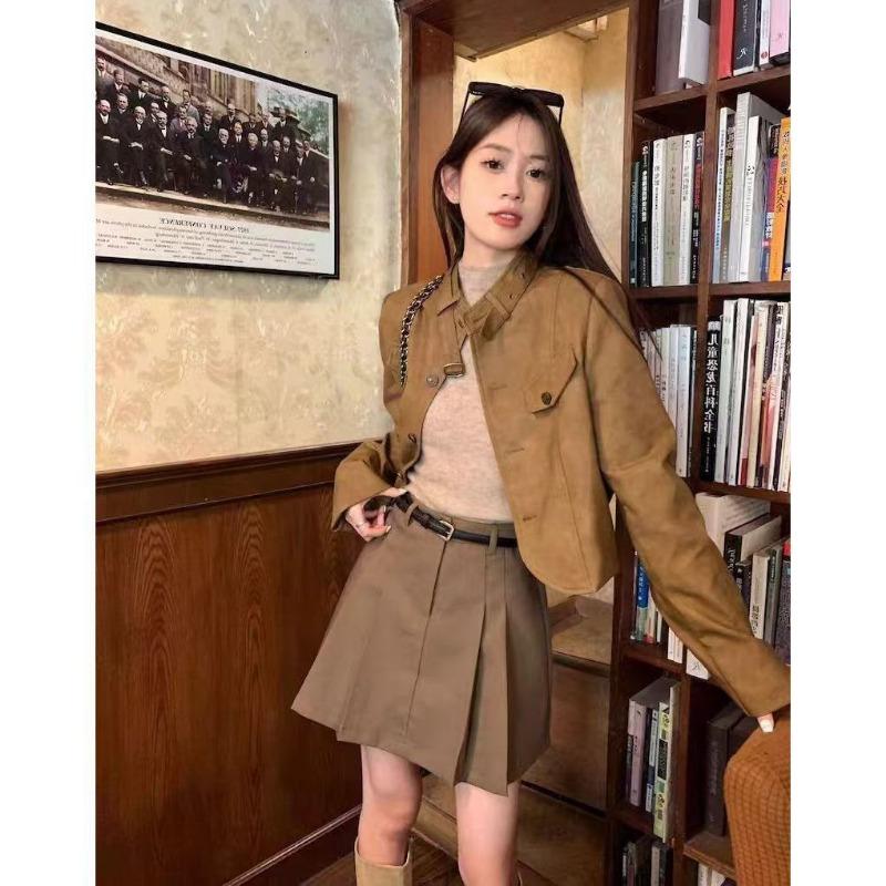 

Черный костюмный воротник, кожаная куртка, женское нишевое чувство дизайна, носите хулиганскую красивую мотоциклетную куртку, трендовый топ XL