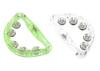 Olive-G Illuminating Rainbow Color LED Tambourines, Set of 2, for Karaoke Events