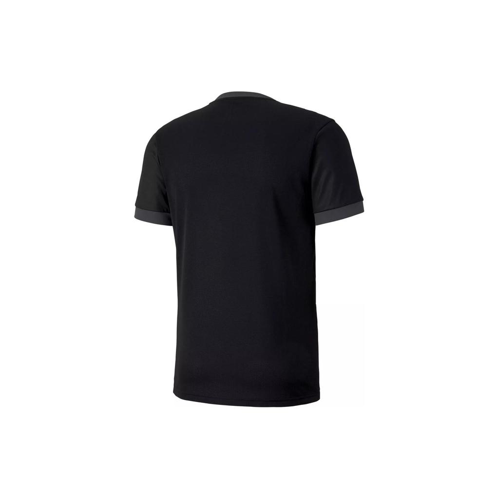 Puma Teamgoal 23 Moisture-Wicking Solid Color Crew Neck Soccer Jersey Men Tops Black 704171-03