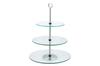 Kinghoff 3-Tile Glass Plate For Fruit And Cakes Kh-4016