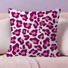 Anime Pink Leopard Pattern Pillow Cover Sofa Cushion Cover Home Room Decoration Children Gift