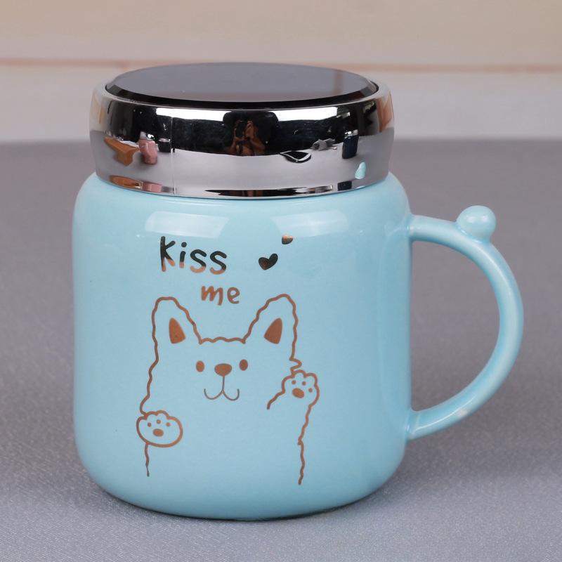 4pcs Water Cup Gift Box Ceramic Cup Creative Simplicity Mark Cup Opening Event Gift Companion Gift Set Office Cup Birthday Gift