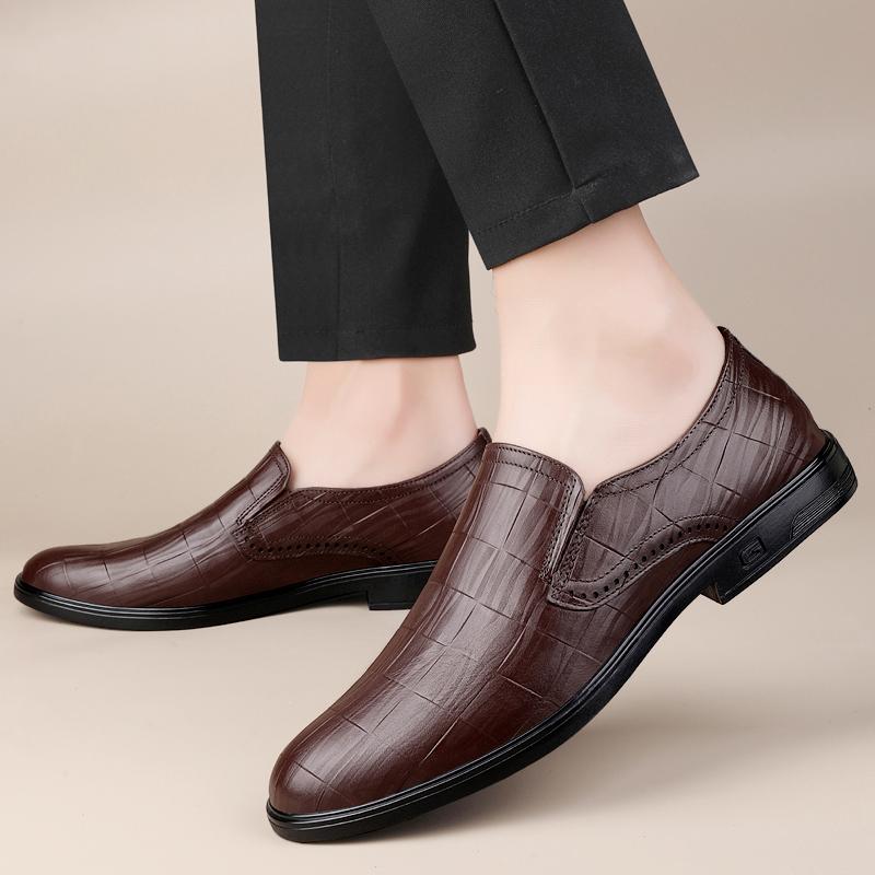 Mode Neuer Trend Formelle Business Schuhe Herren Lässige Rutschfeste Slipper Allround Herren Echtleder Schuhe Komfort Herren Slipper Flats