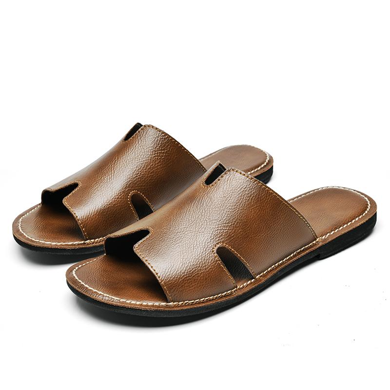Men's Trendy Summer Beach Soft and Anti Slip Lightweight Slippers Men's Sandals Indoor and Outdoor Casual Shoes
