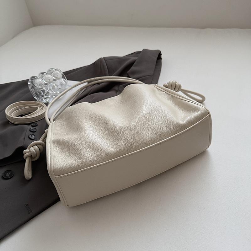 Faux-Leder-Knotenhenkel Schultertasche für Damen Mode Crossbody Handtasche Lässiger Alltagsgebrauch