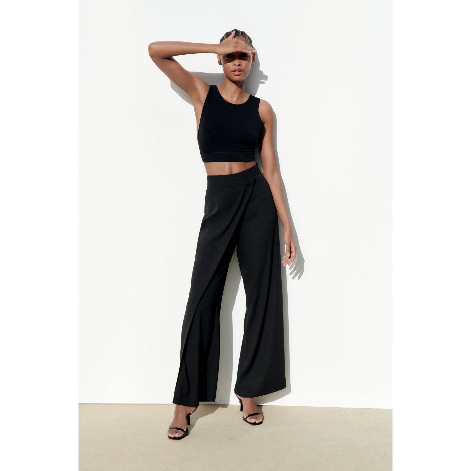 

WIDE-LEG WRAP TROUSERS