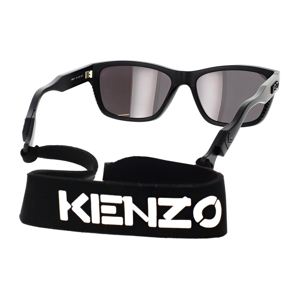 Kenzo Casual Comfortable Fashion Square Sunglasses Men Sunglasses Black KZ40151IY01A
