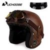 DOT Approved Vintage Motorcycle Helmet 3/4 Open Helmet Scooter Capacetes Motorcycle Equipment