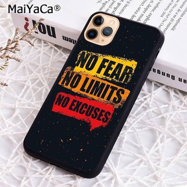 MaiYaCa Motivational Gym Inspirational Quotes Phone Case For iPhone 17 Air 16 16e 15 14 plus 11 12 13 pro max Cover coque